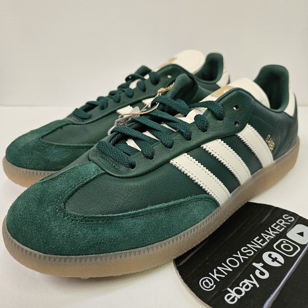 Adidas Samba Golf Collegiate Green White Gum Suede JP8652 Men's Size 13